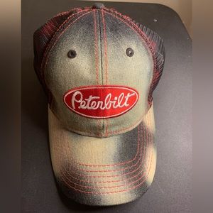 NWT Peterbilt Trucker Mesh Snap Back 3 tone Hat HTF